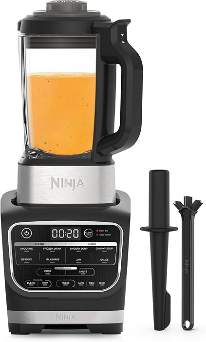 Ninja Foodi Blender & Soup Maker, 10 Auto-iQ Programs, 1.7L Glass Jug, Hot & Cold Blender, Built-... | Amazon (UK)