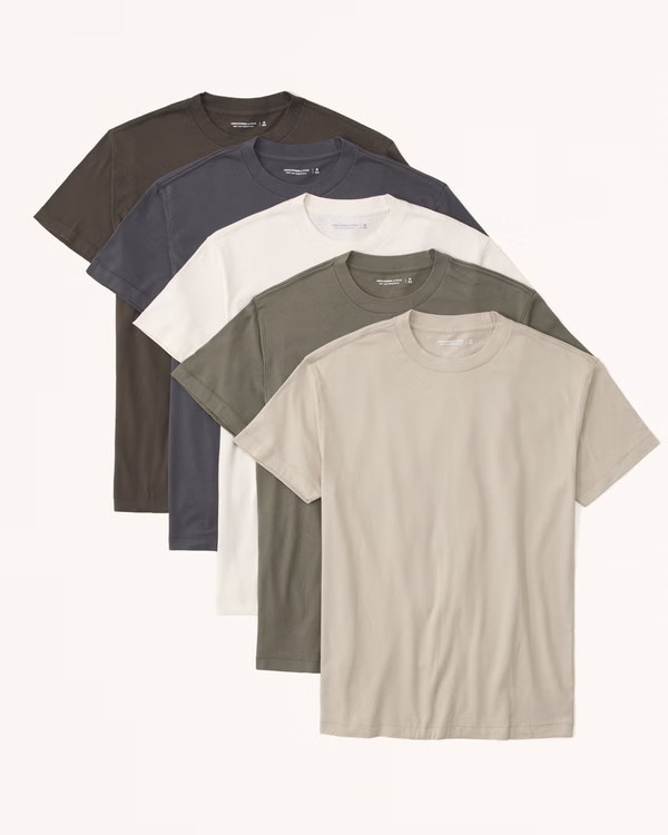 5-Pack Essential Tees | Abercrombie & Fitch (US)