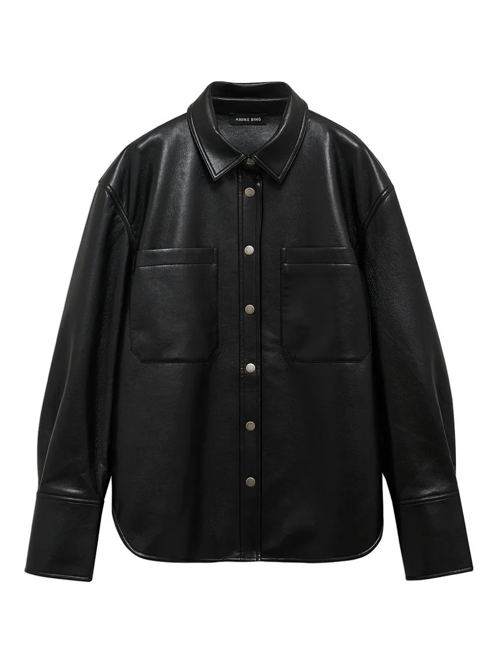 ANINE BING Dante Shirt | Black | FARFETCH | Farfetch Global