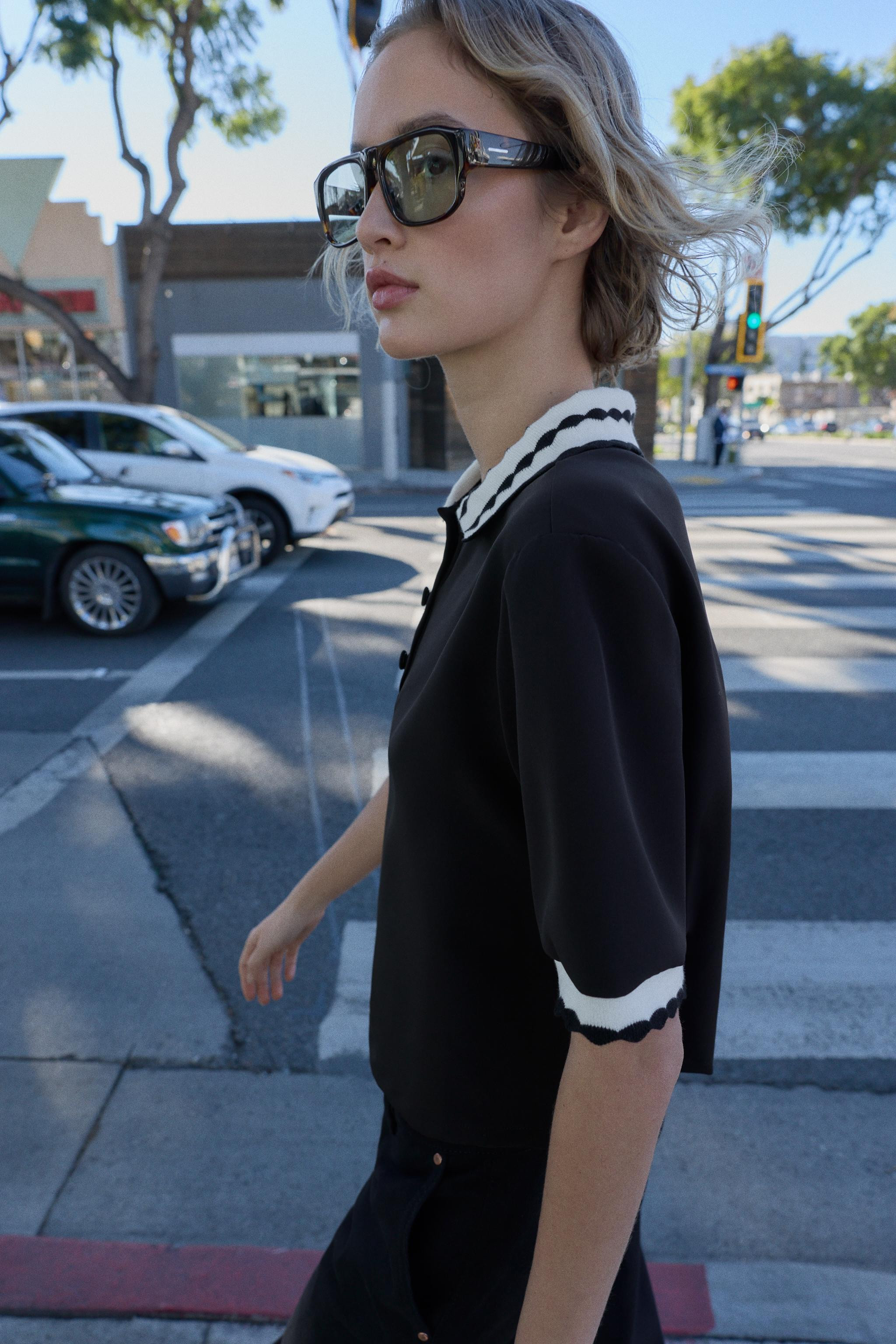 COMBINATION POLO TOP | Zara Canada