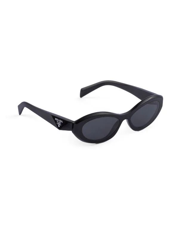 Prada Eyewear Symbole oval-frame Sunglasses - Farfetch | Farfetch Global