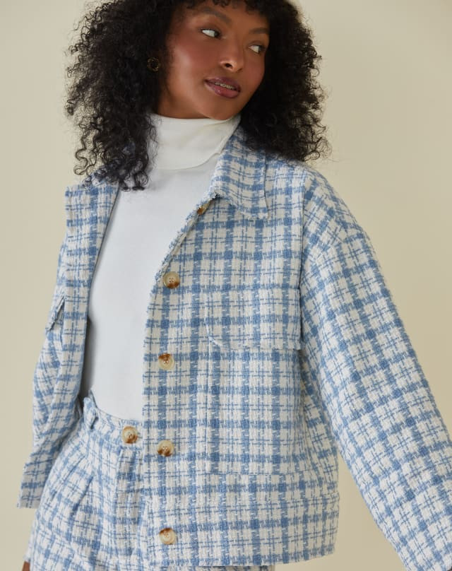 JAQUETA SHACKET OVERSIZED TWEED | Amaro (BR)