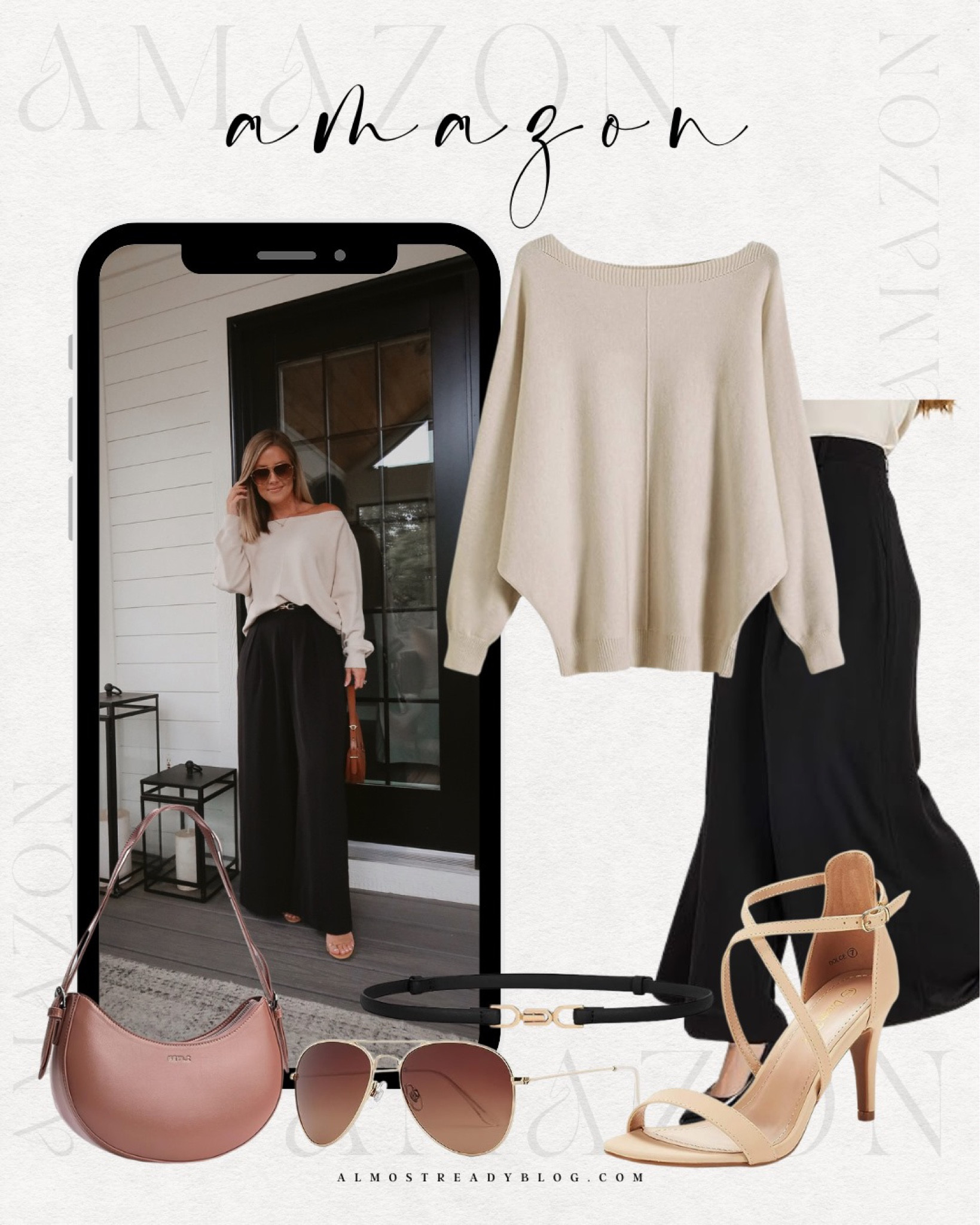 Amazon look for less, wide leg pants, dress pants, fall outfit, amazon bag, fall staples 

#LTKfindsunder100 #LTKfindsunder50