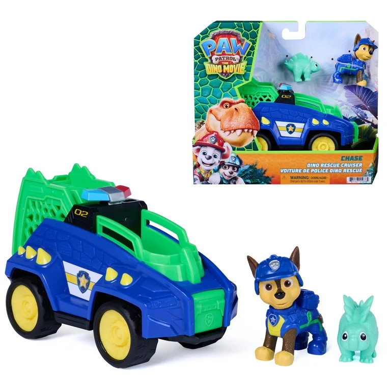 PAW Patrol: The Dino Movie Chase Dino Rescue Cruiser, Ages 3+ | Walmart (US)
