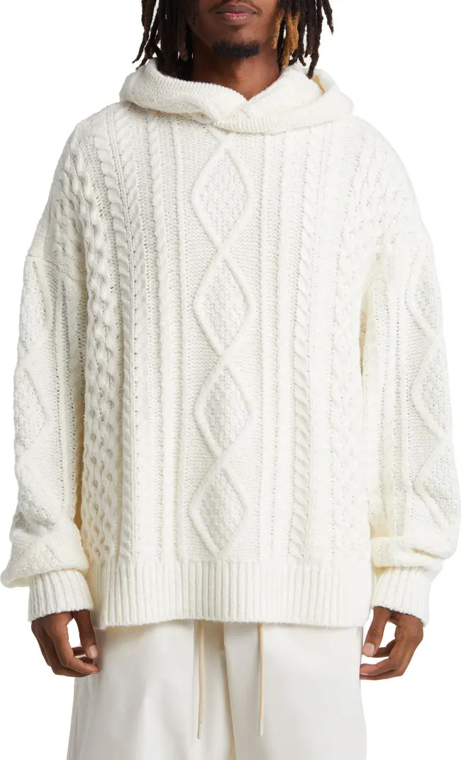 Fear of God Essentials Cable Knit Hoodie | Nordstrom | Nordstrom