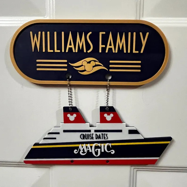Disney Cruise Line Inspired Cruise Sailing History Set – Personalized Royal Suite Plaque & Ship... | Etsy (US)