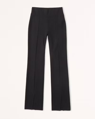 Ponte Split-Hem Flare Pants | Abercrombie & Fitch (US)