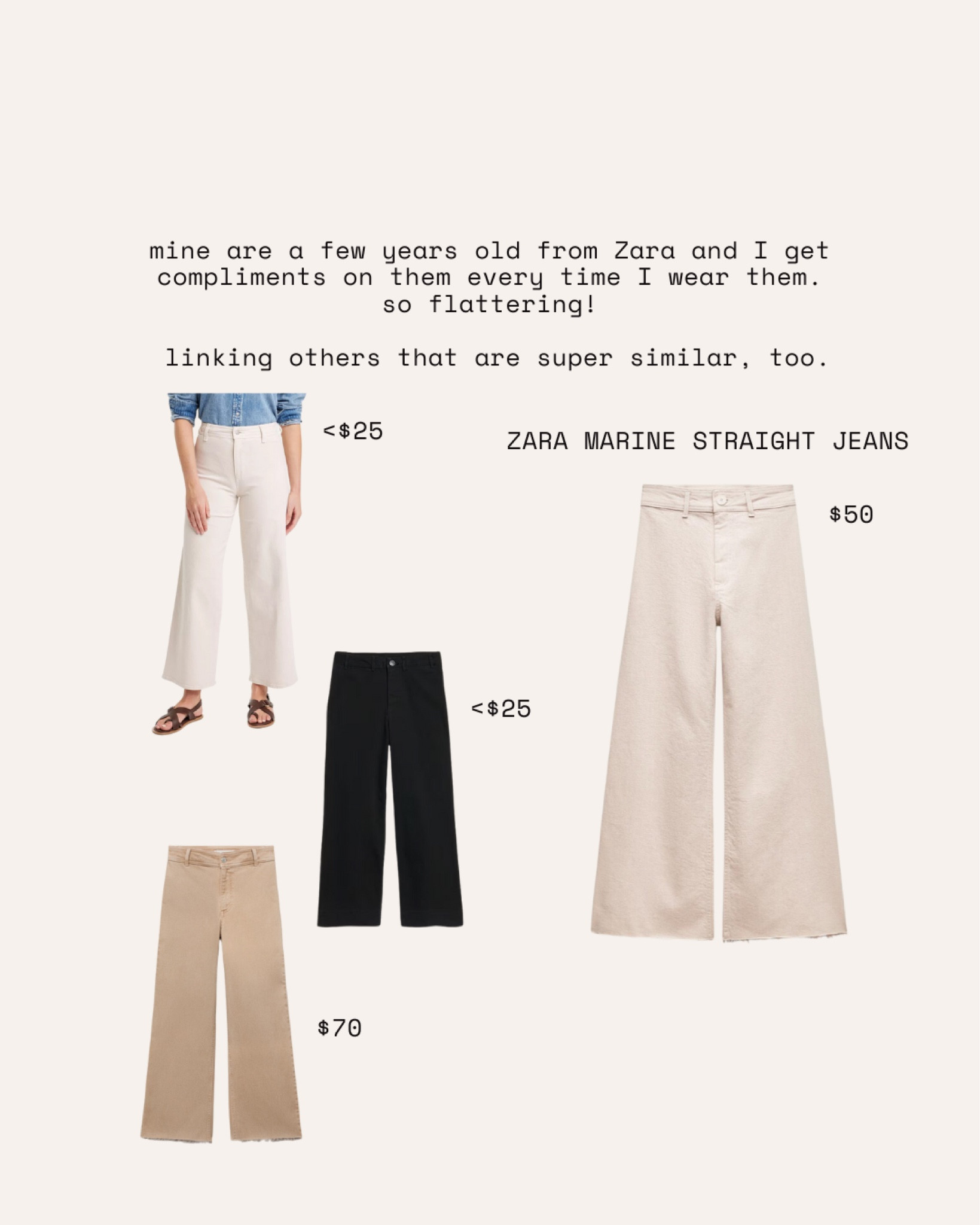 I wear a 27 in Zara pants (tts)