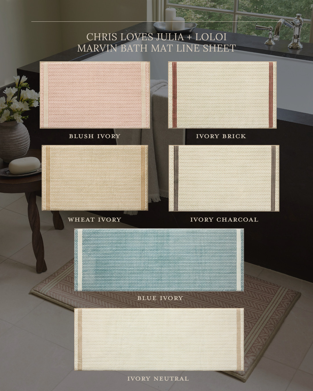Meet the Marvin bath mat collection 

 #LTKHome