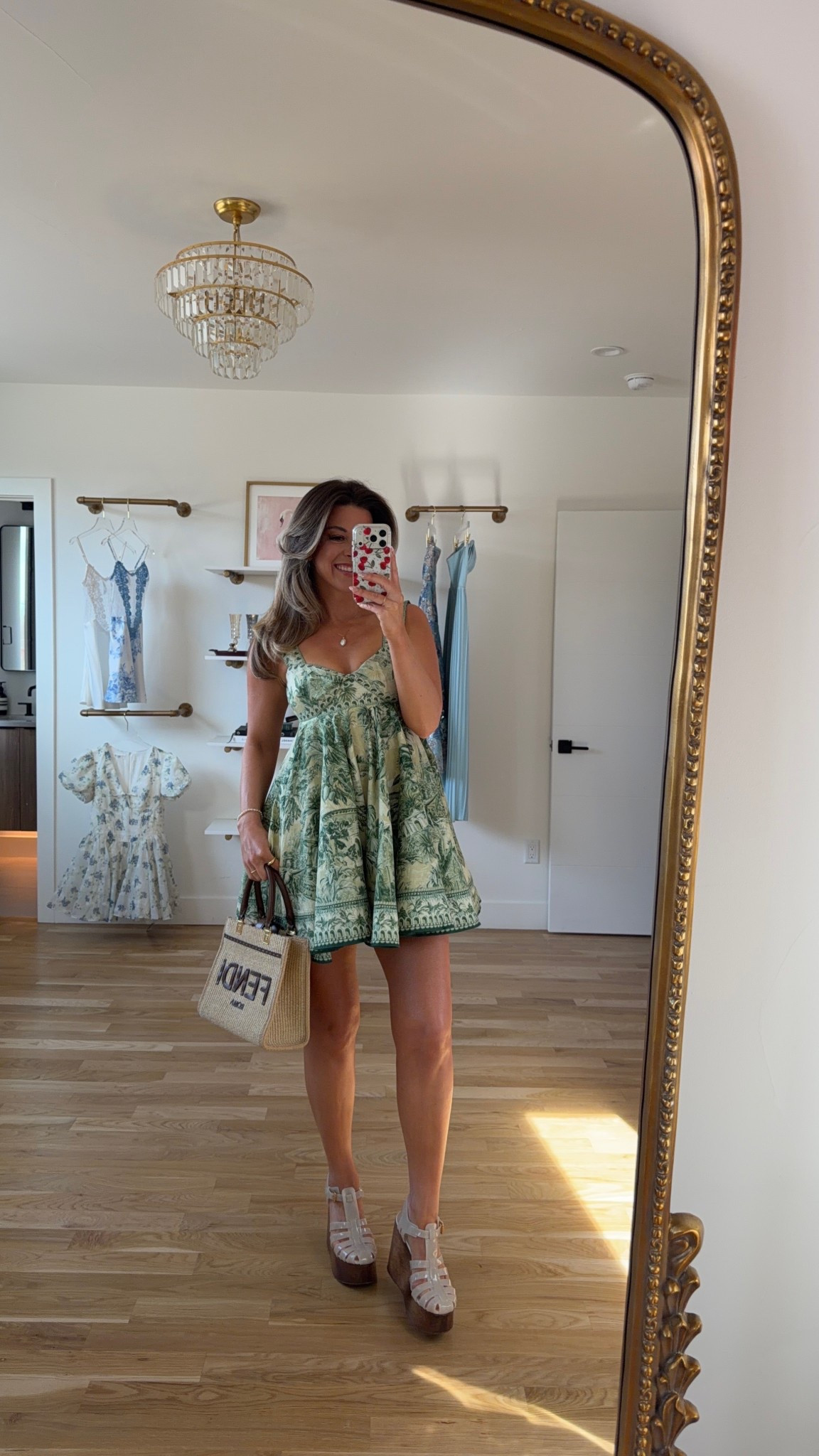 Green floral mini resortwear and summer cocktail dress

Vivrelle code: emersonhannon 
Wearing my usual small/2

Vacation
Destination
Cocktial
Date night
Pool day
Beach trip

#LTKootd #LTKTravel #LTKSeasonal