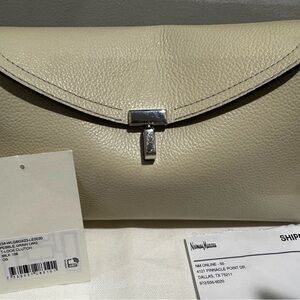 Toteme T-Lock Clutch - Milk | Poshmark