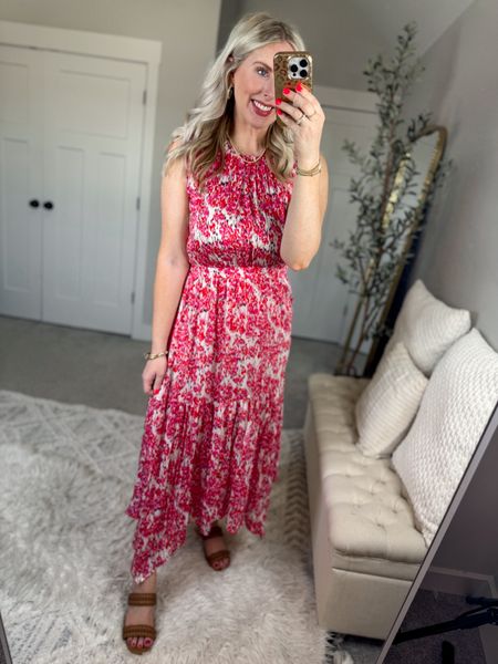 Weekend Walmart Wins try on
Printed midi dress- medium 

#LTKfindsunder50 #LTKstyletip #LTKSeasonal