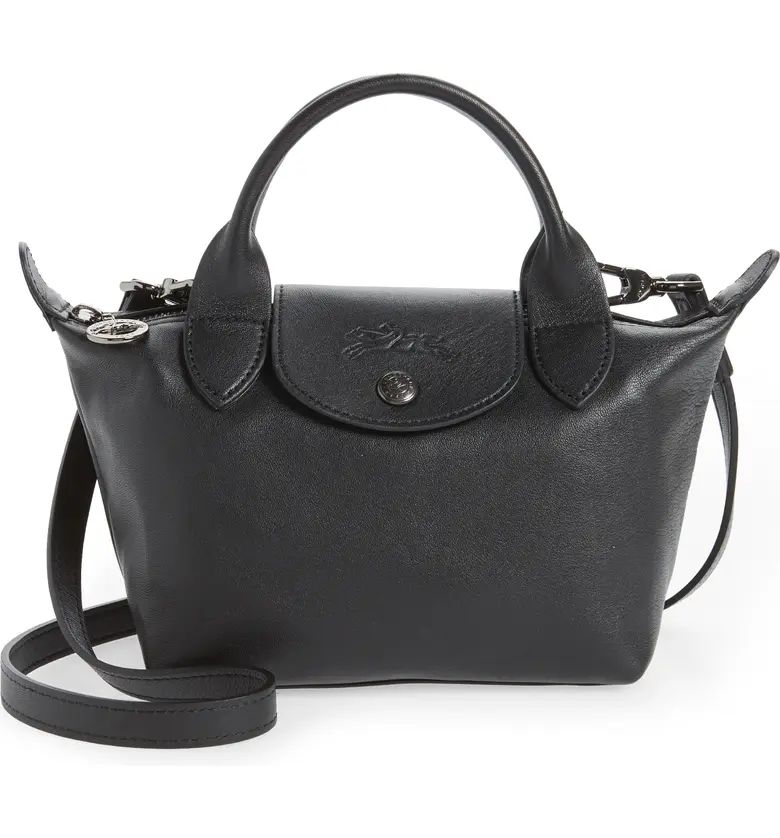 Mini Le Pliage Cuir Leather Top Handle Bag | Nordstrom