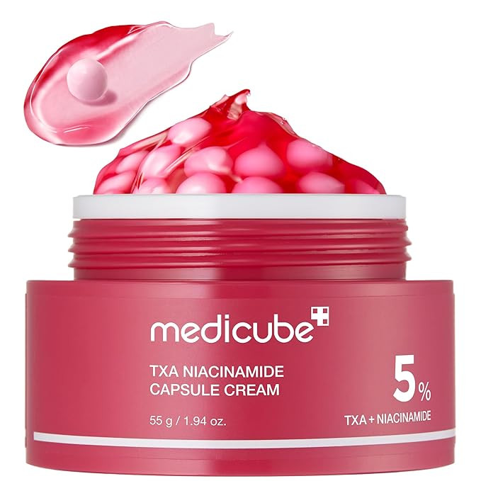 medicube TXA+Niacinamide Capsule Cream | Dual Radiance Moisturizer, Ideal for Use After Spot Care... | Amazon (US)