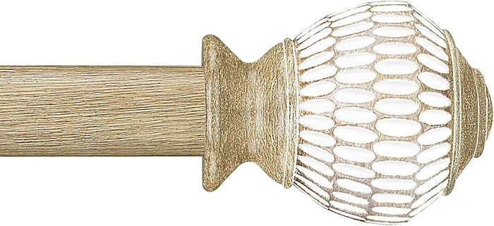 Curtain Rods for Windows 16 to 88 Inches Adjustable Length 1 Inch Diameter Window Curtain Rod wit... | Amazon (US)