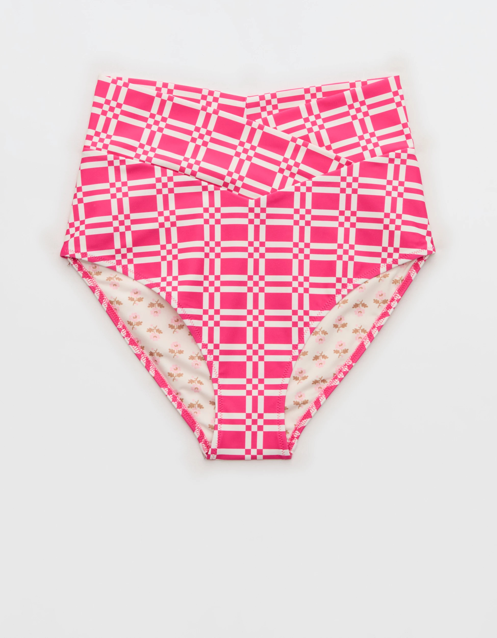 Aerie High Rise Full Coverage Crossover Bikini Bottom | Aerie