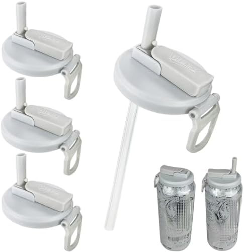 4 Pack Soda Can Lids with Straws,Inspired by Energy Drink Can Colors – Fits fit Standard 12oz/1... | Amazon (US)
