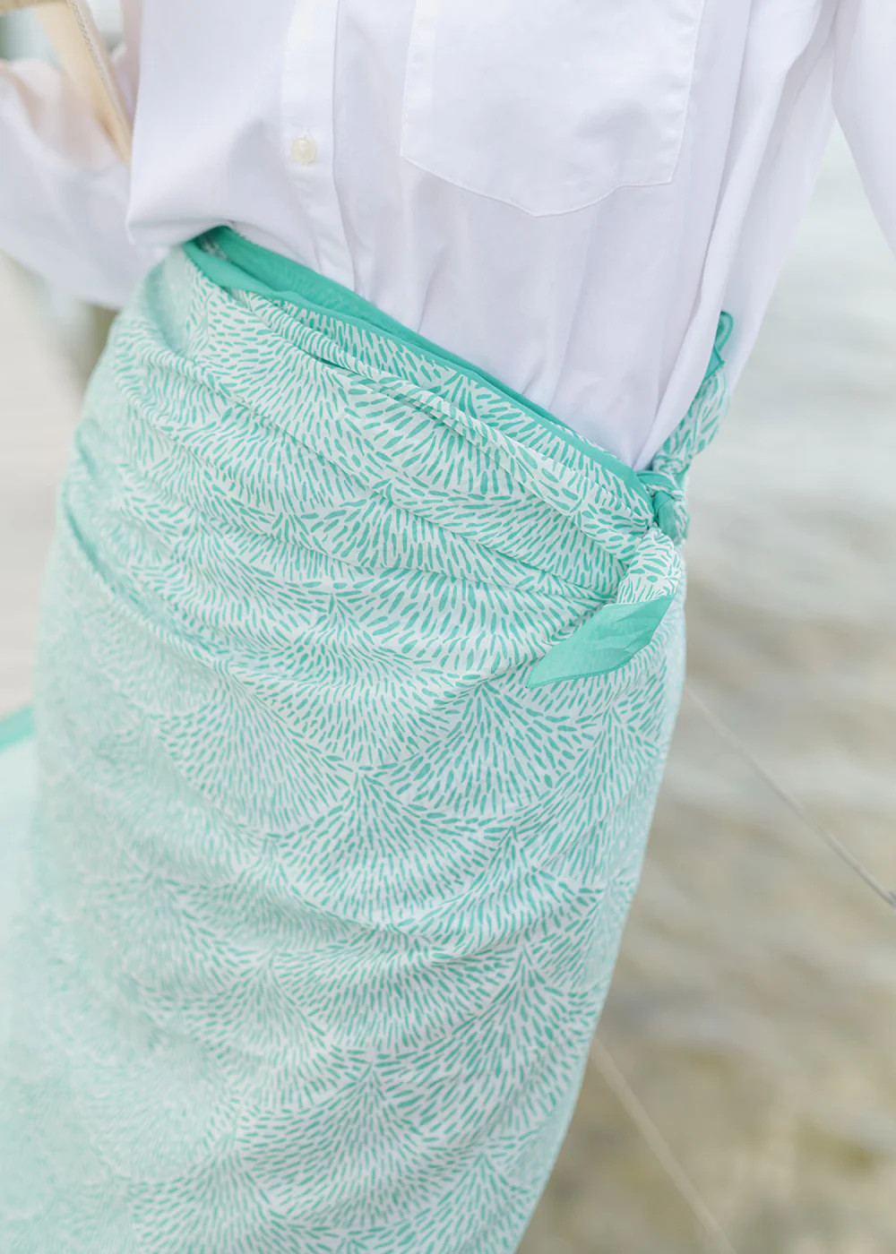 The Cotton Wrap / Pareo - Embroidered Hills | Alice Walk