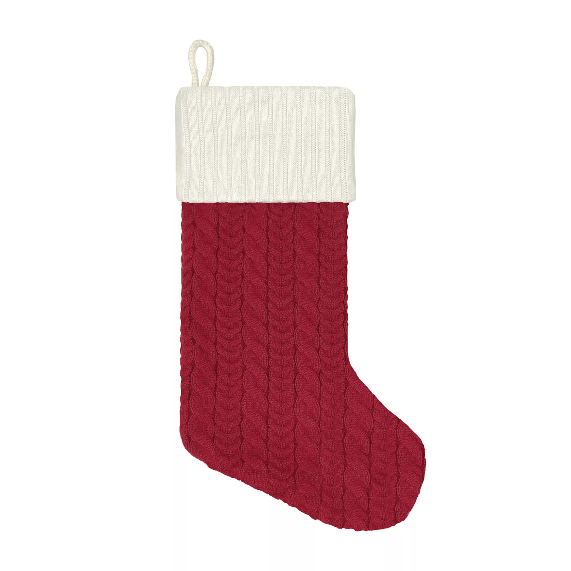 St. Nicholas Square® Cable Knit Monogram Stocking | Kohl's