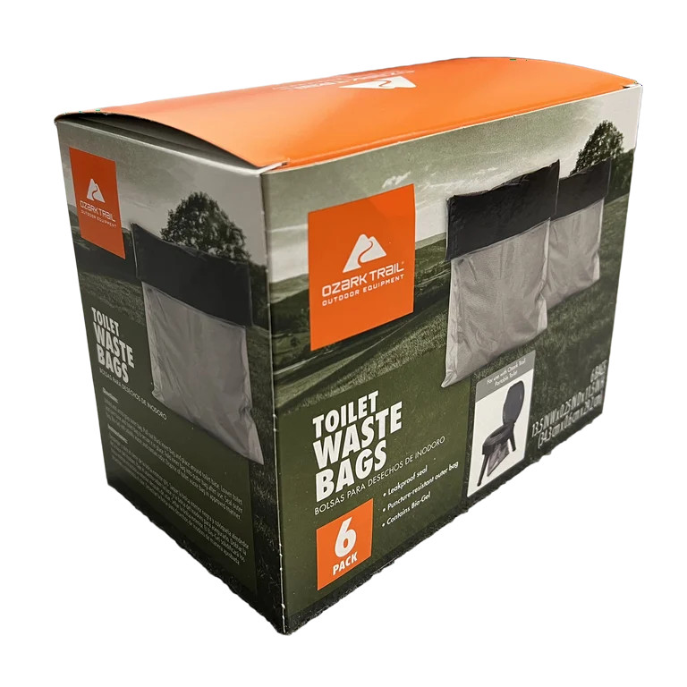Reliance Brand Double Doodie 2L Portable Camping Toilet Plastic Waste Bags (6 Pack) - Walmart.com | Walmart (US)