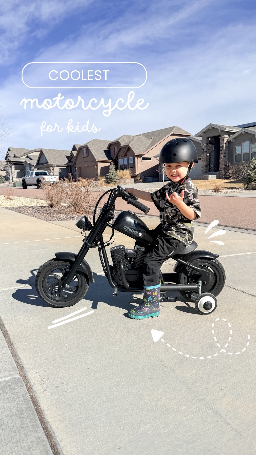 Coolest motorcycle for kiddos! My son uses this nonstop and check out his cool beekeeping gear 😆

#LTKmomlife #LTKdayinmylife #LTKKids