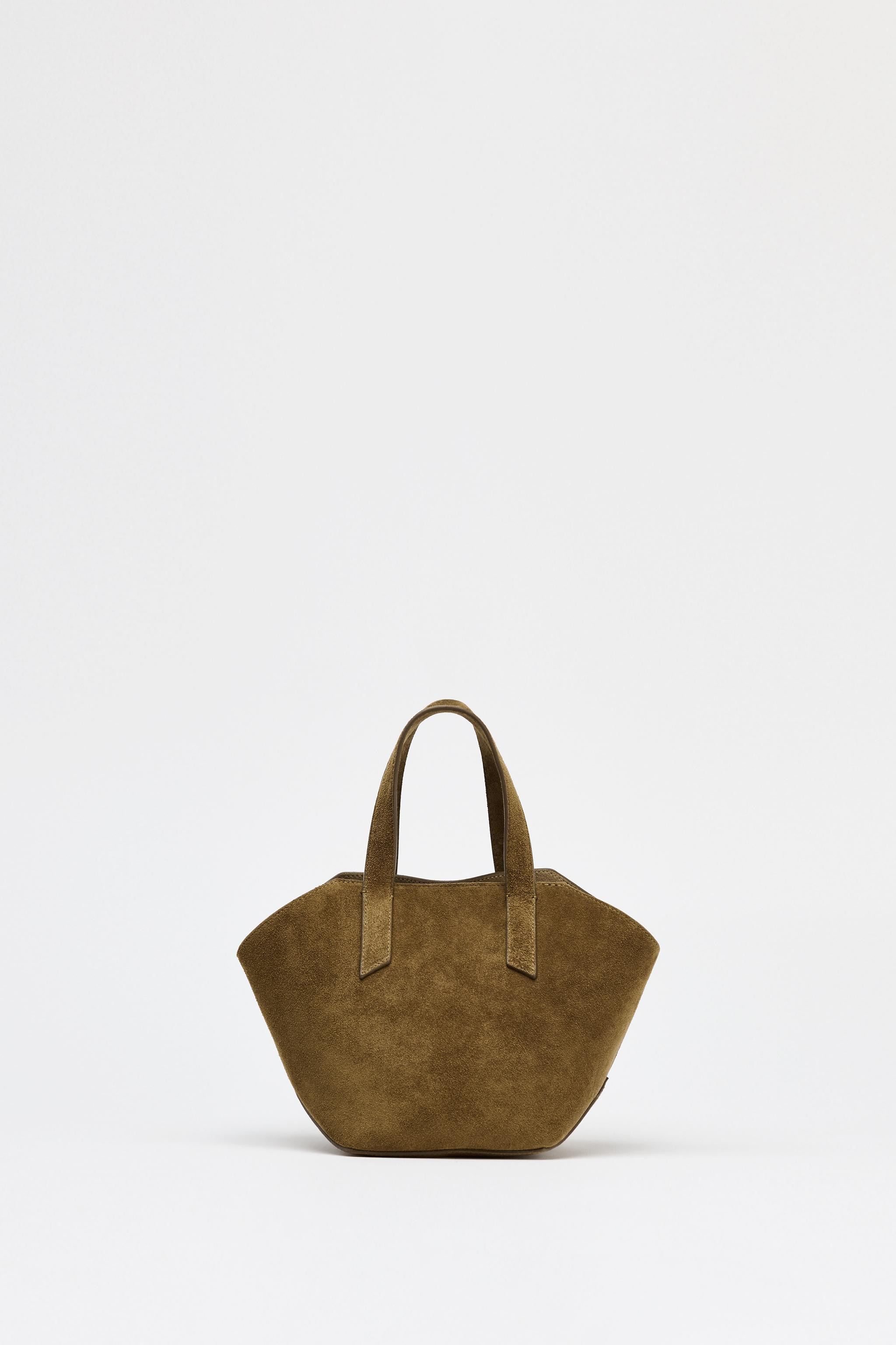 SUEDE MINI SHOPPER | Zara US