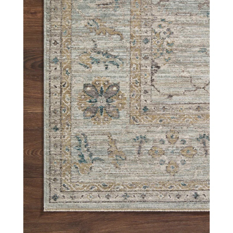 Magnolia Home By Joanna Gaines X Loloi Millie Sky / Gold Area Rug | Wayfair North America