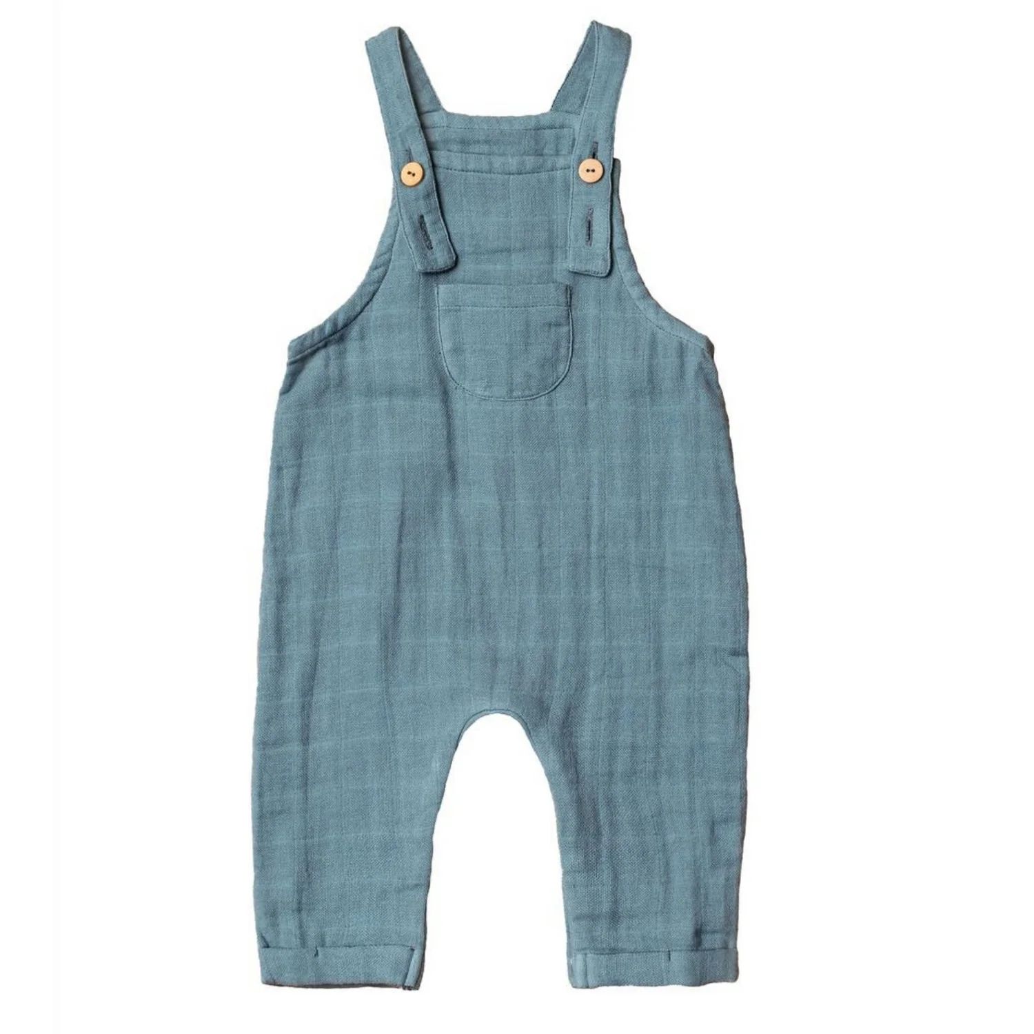 Muslin Overall, Muted Teal | SpearmintLOVE
