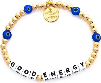 Little Words Project Good Energy Gold Fill Beaded Stretch Bracelet | Nordstrom | Nordstrom