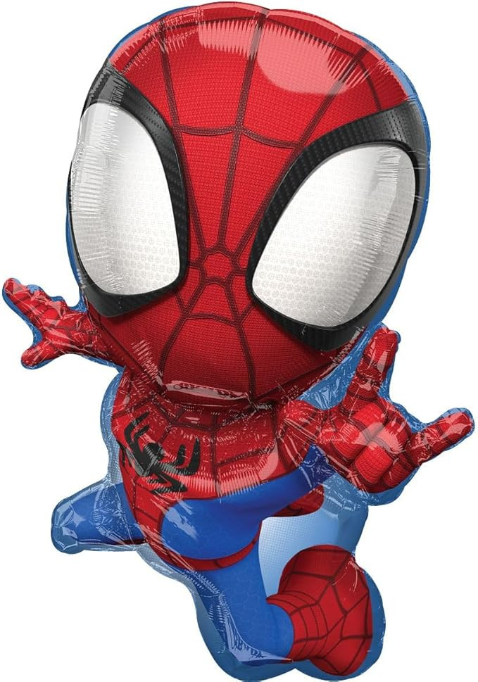 Amscan 29" Spidey & His Amazing Friends Foil Balloon - 1 Count - Red - Character Balloon - Superh... | Amazon (US)