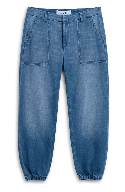 Frank & Eileen Utility Denim Joggers in Washed Blue at Nordstrom, Size 6 | Nordstrom