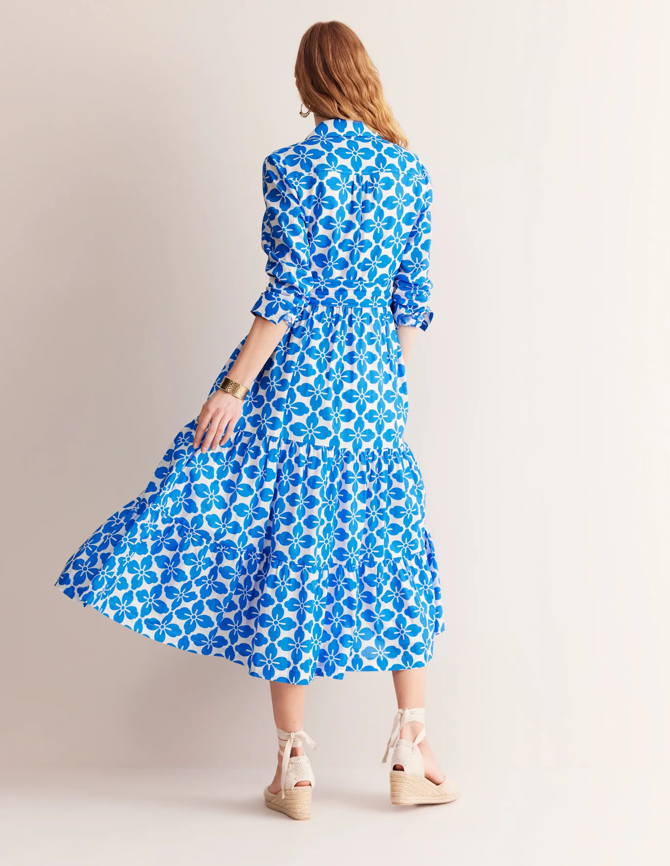 Flo Cotton Midi Shirt Dress | Boden UK