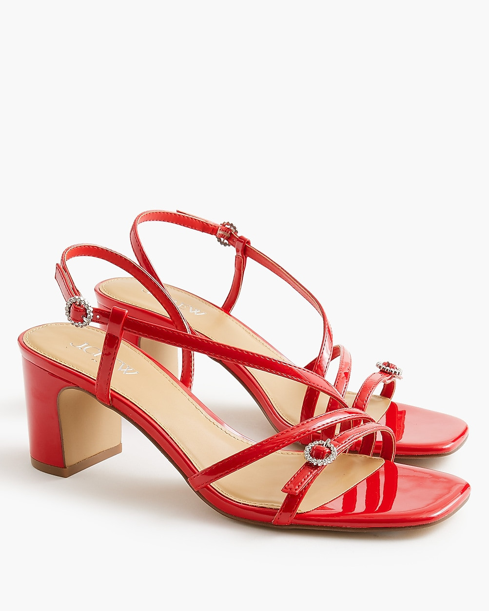 Strappy heeled sandals | J.Crew Factory