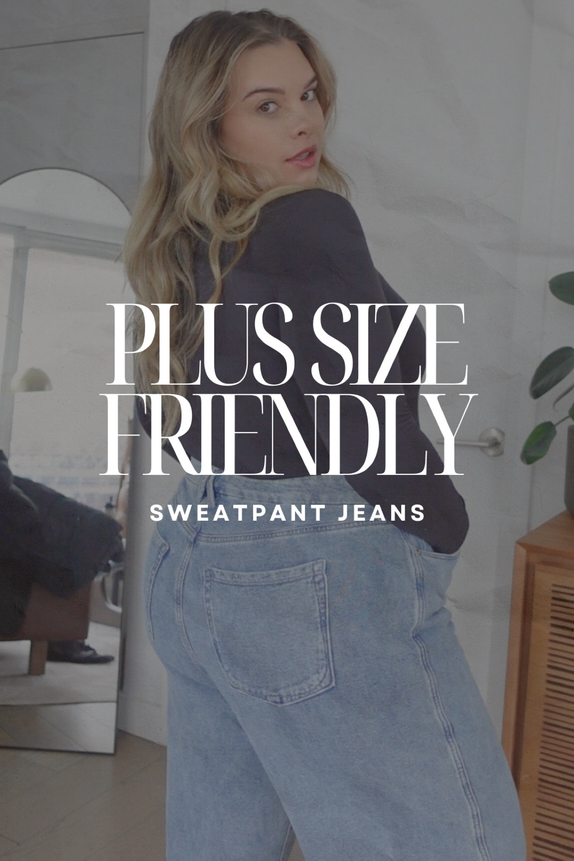 Good American SLAYS AGAIN. 

These have the look of a pair of denim, wide leg pants but the feel of your favorite sweats. These are TRUE TO SIZE. 

I bought a size 18 to compensate for the baby bump but they’ve loosened up a lot - I may get the size down until I’m ready. 

Overall, I’m obsessed AND good American is available on Amazon now! 

#LTKWatchNow #LTKMidsize #LTKPlusSize