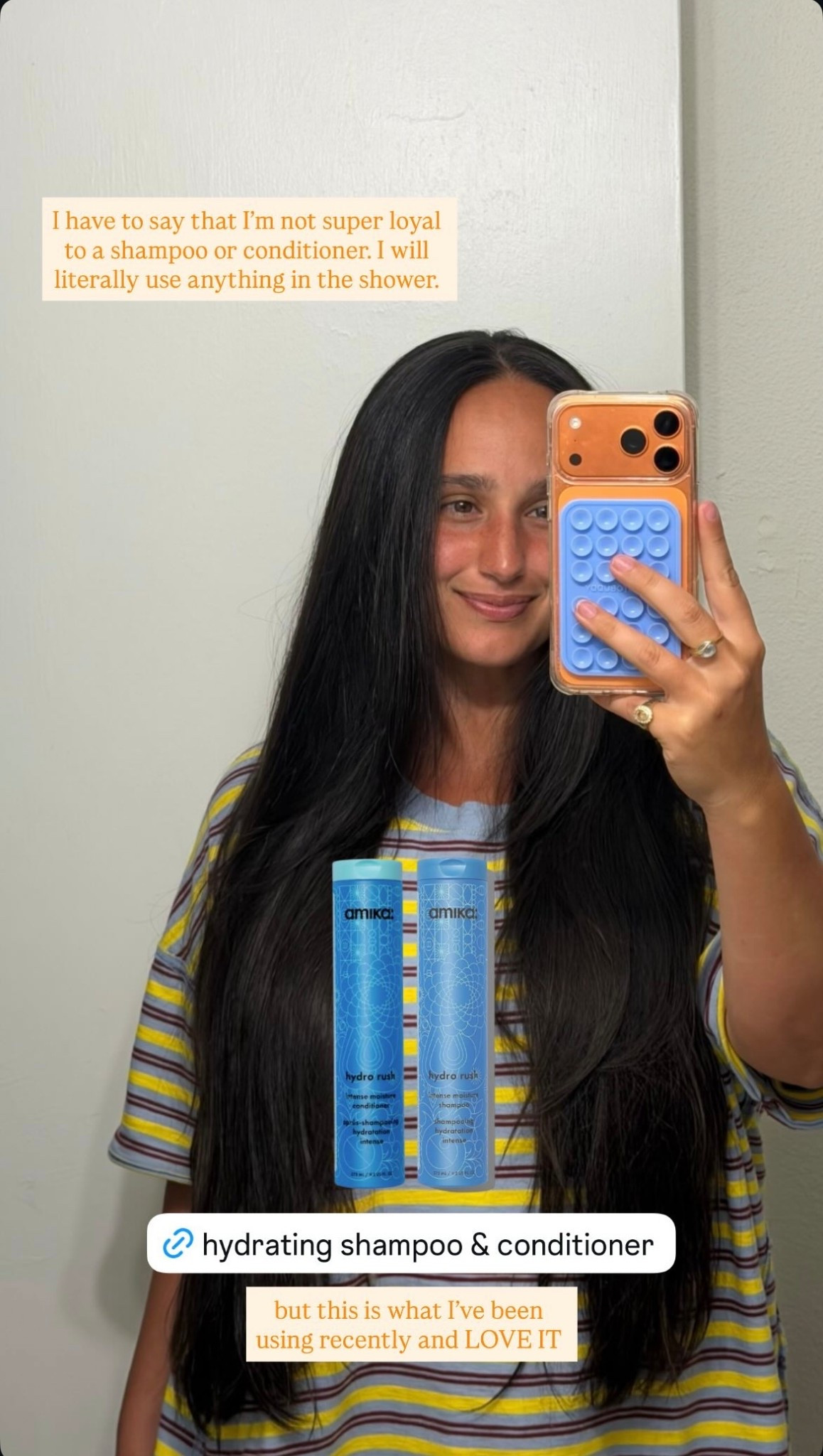 hydrating shampoo & conditioner 💙 #healthyhair #longhair 

#LTKgrwm #LTKmomlife #LTKootd