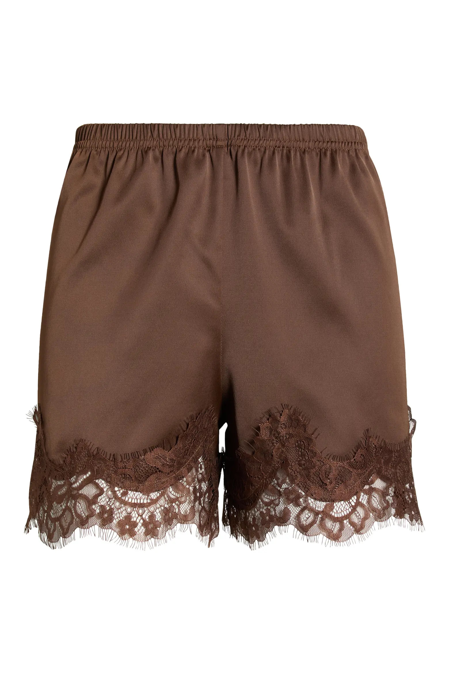 Lace Trim Satin Shorts (Women) | Nordstrom | Nordstrom