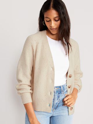 Shaker-Stitch Cardigan Sweater for Women | Old Navy (US)