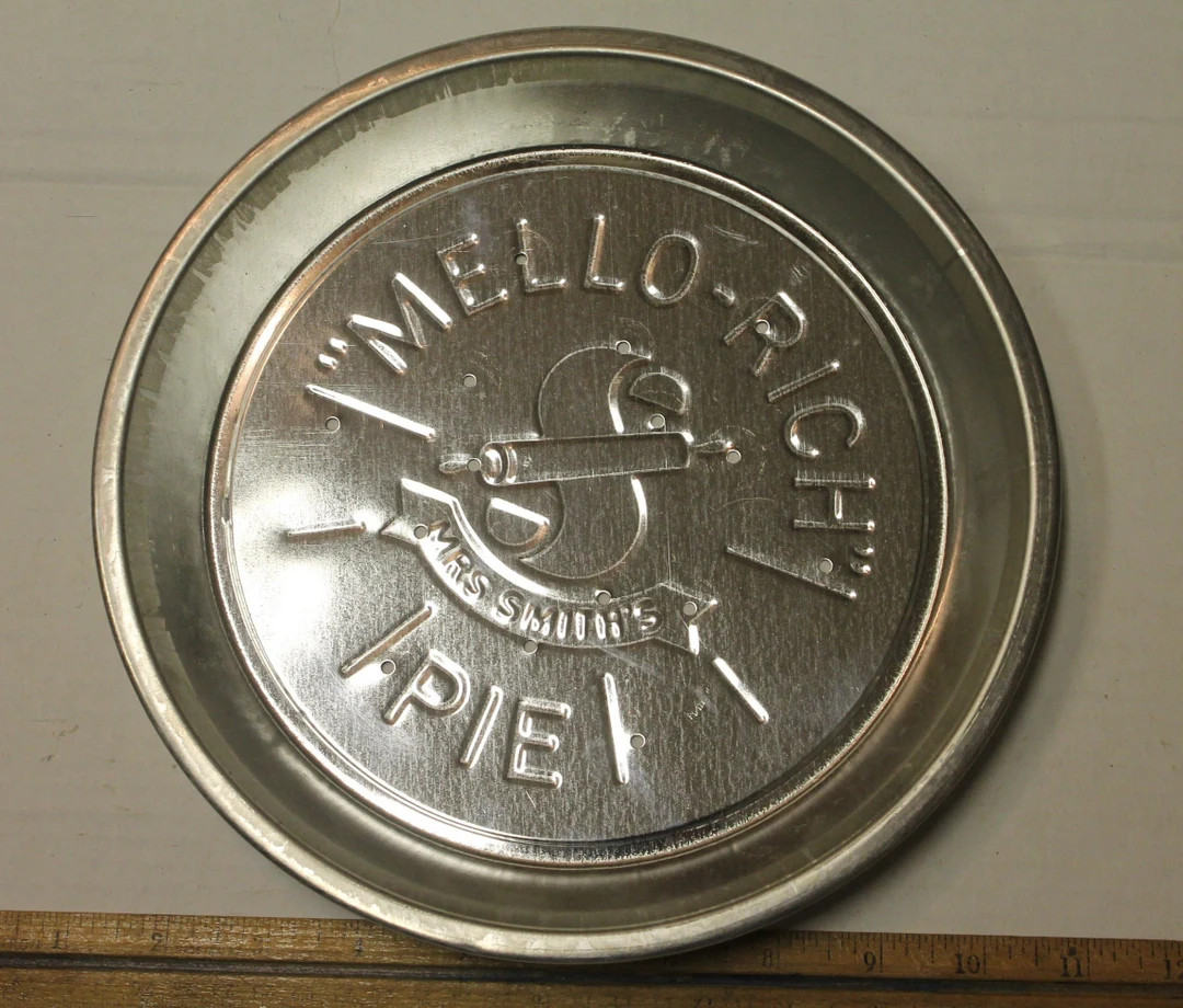 Vintage Unused Tin Mello-rich Mrs. Smith's Logo Pie Baking Dish Pan Plate New Old Stock - Etsy | Etsy (US)