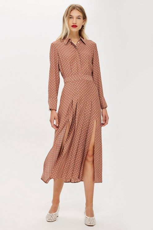 PETITE Rust Spot Shirtdress | Topshop US