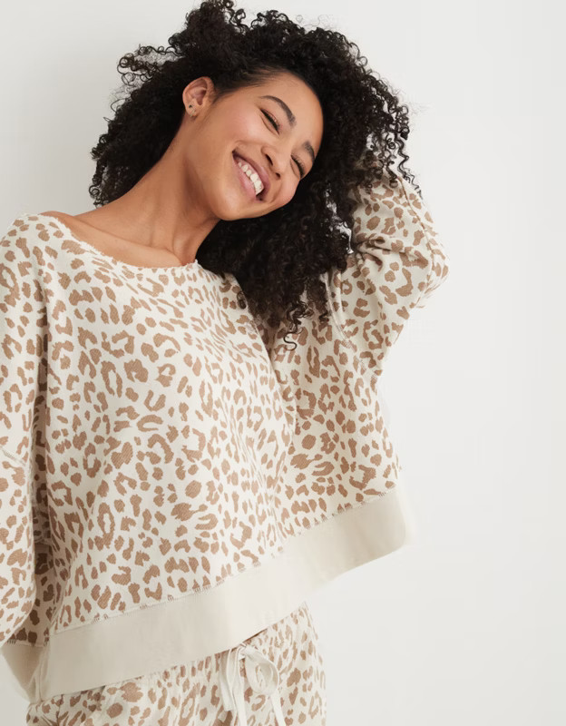 Aerie Sandy Fleece Sweatshirt | American Eagle Outfitters (US & CA)