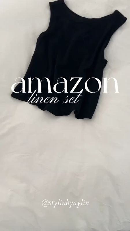Amazon linen set, I’m just shy of 5’7 wearing the size s #StylinbyAylin #Aylin 

#LTKFindsUnder100 #LTKFindsUnder50 #LTKStyleTip