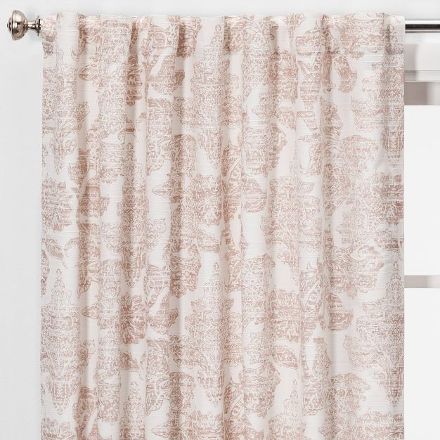 1pc Light Filtering Charade Floral Curtain Panel - Threshold™ | Target