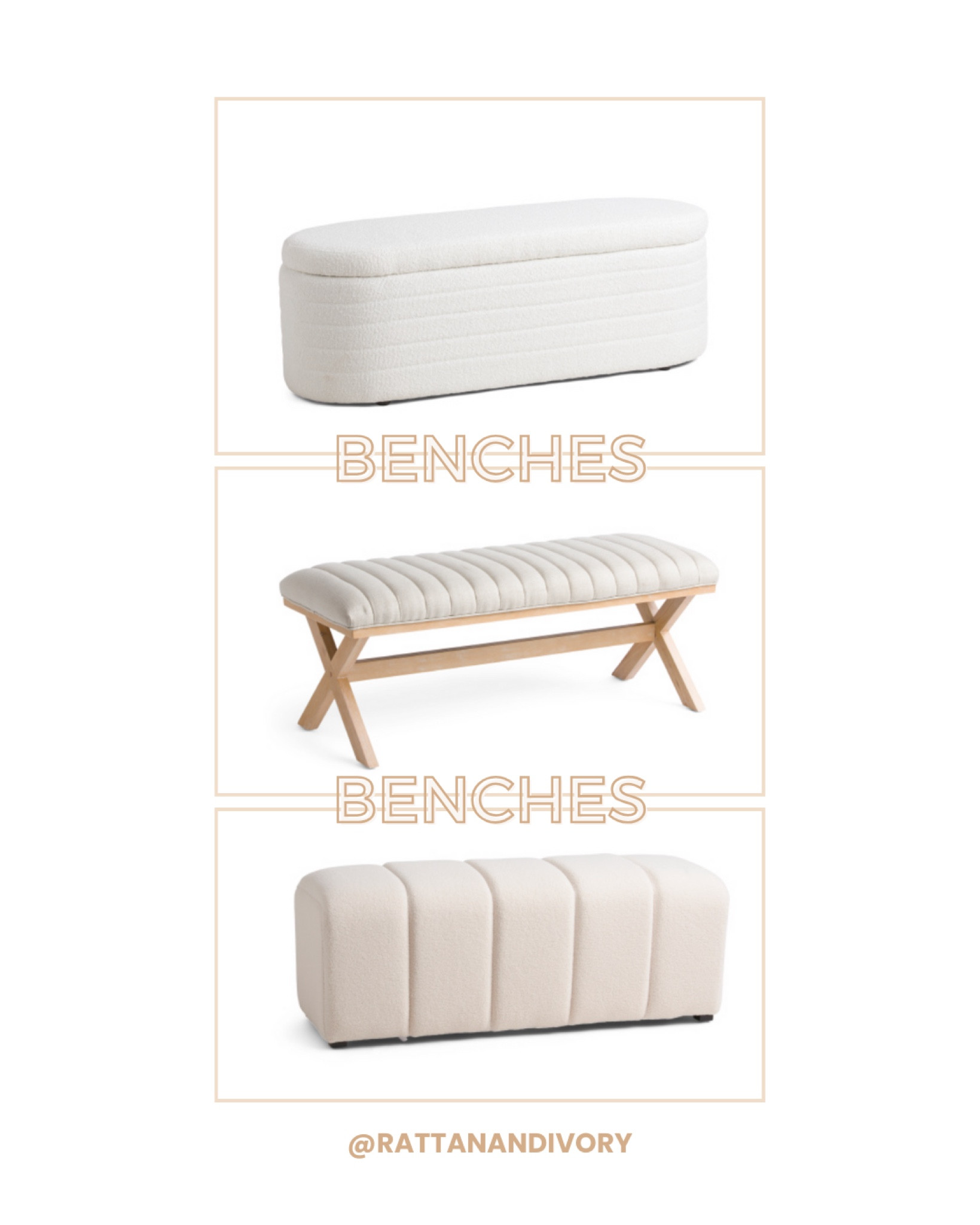 Natural and neutral bench seating in stock and ready to ship!!  Marshalls home, target home, bench, bench seating, tufted bench, wood bench, dinning bench

#LTKstyletip #LTKhome