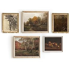Vintage Posters For Room Aesthetic - Set 5 Autumn Aesthetic Gallery Wall Art, Vintage Prints For ... | Amazon (US)