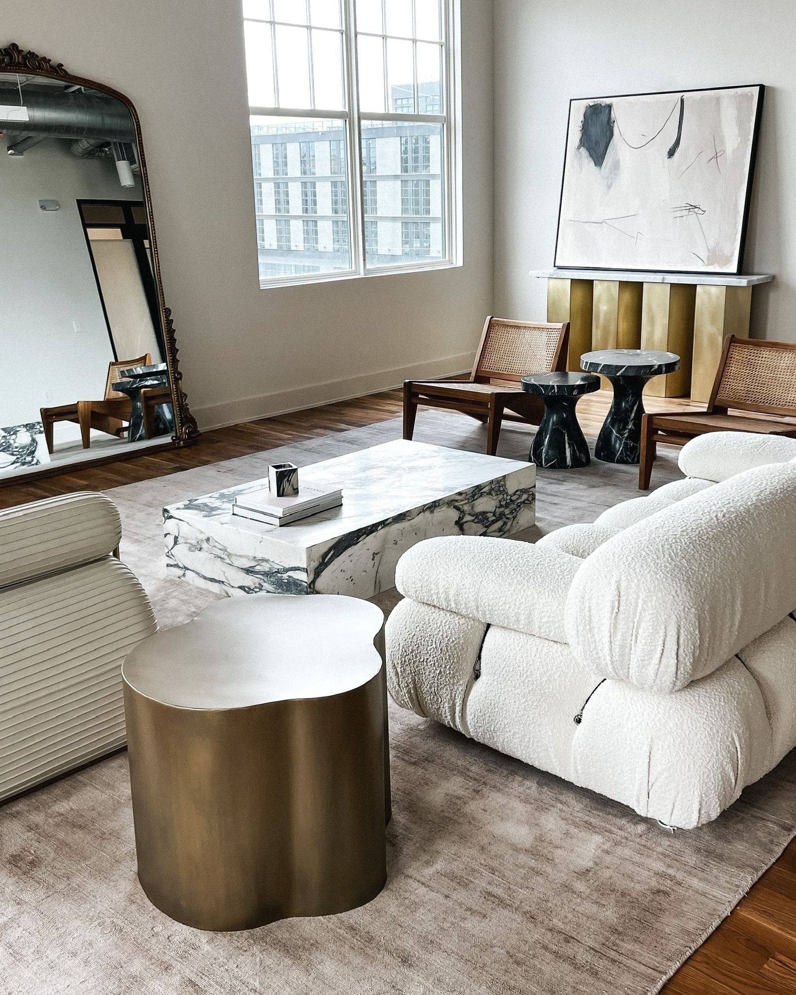 Fashion Jackson office decor, living room, couch, rug, mirror, coffee table, accent tables, chair #fashionjackson #decor #livingroom 

#LTKhome