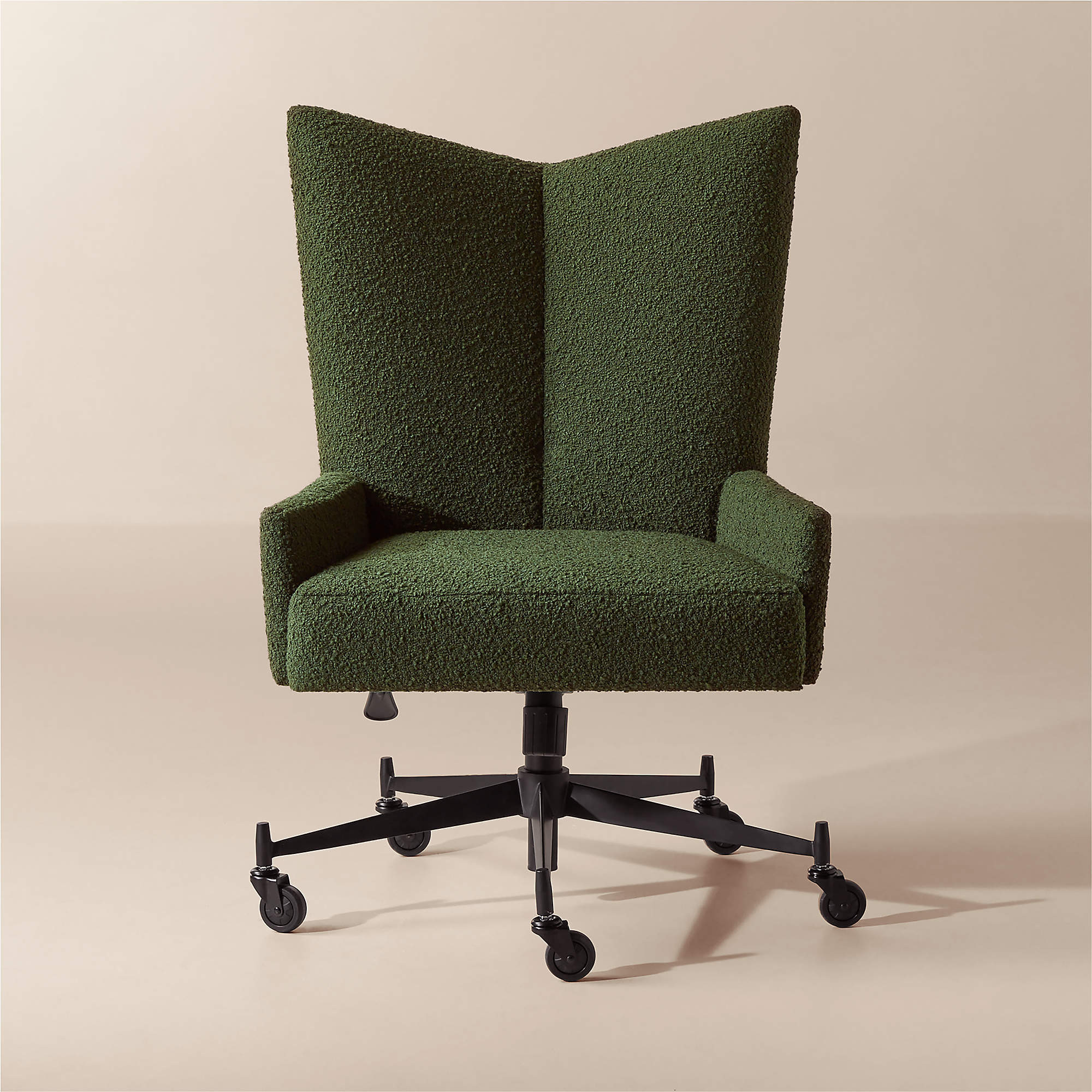 Bowtie Green Boucle Office Chair Model 3002 by Paul McCobb + Reviews | CB2 | CB2
