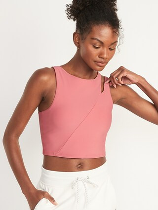 Medium Support PowerSoft Cutout Longline Sports Bra for Women XS-XXL | Old Navy (CA)