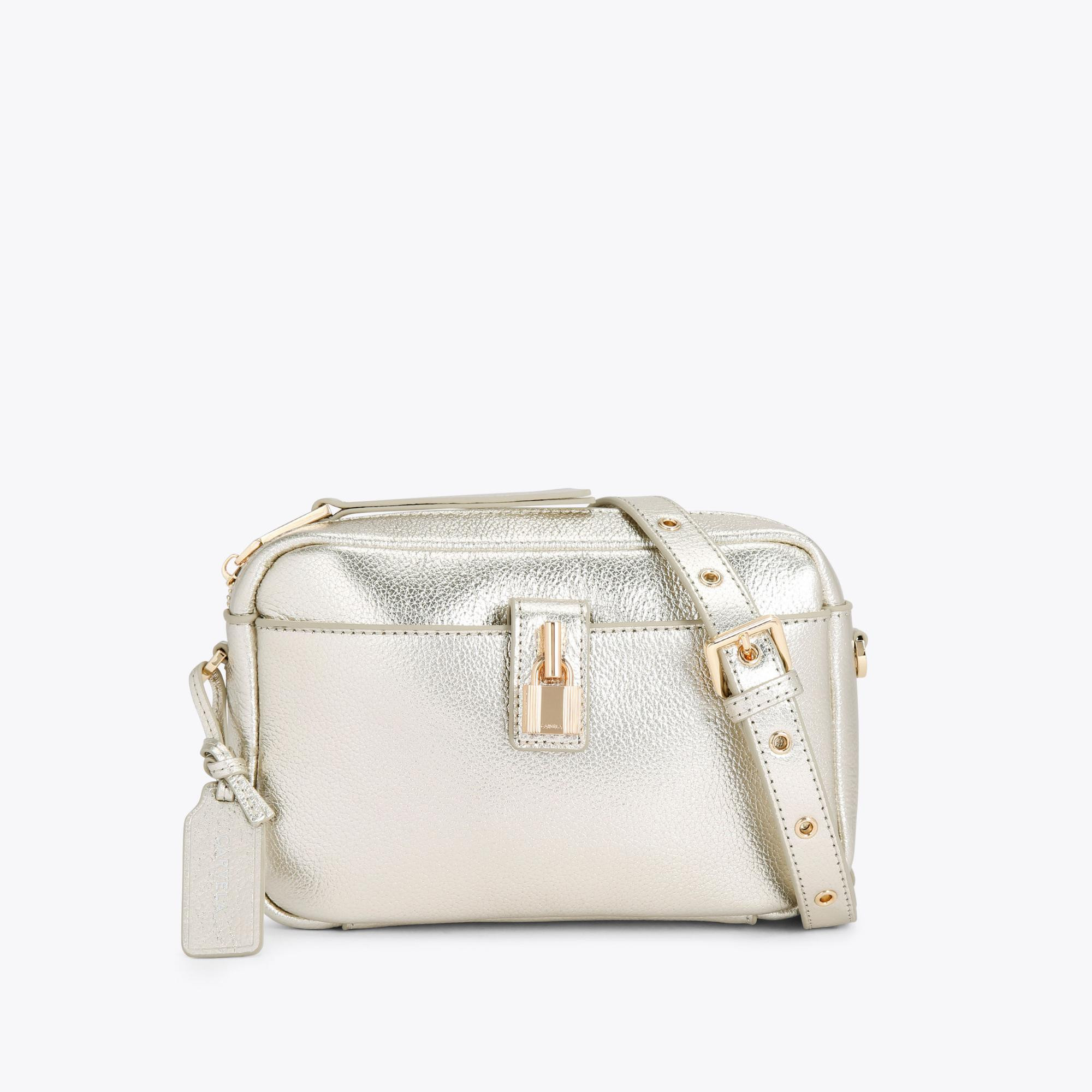 HENLEY CAMERA BAG Gold Camera Bag by CARVELA | Kurt Geiger (Global)