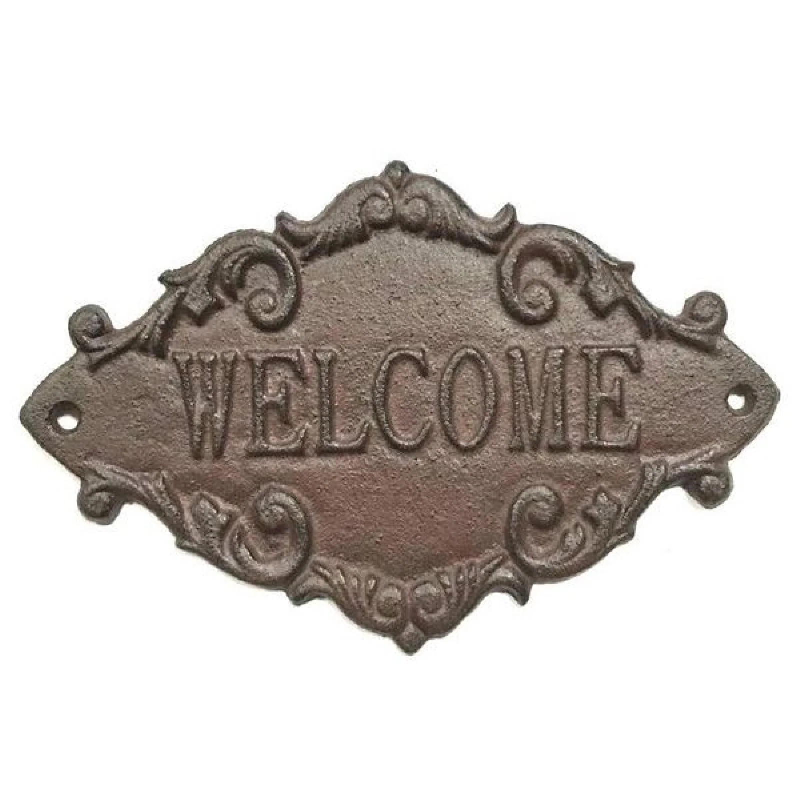Cast Iron Solid Welcome Sign | Wayfair North America