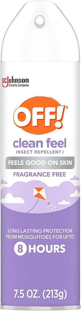 OFF! Clean Feel Insect Repellent Aerosol with 20% Picaridin, Bug Spray with Long Lasting Protecti... | Amazon (US)